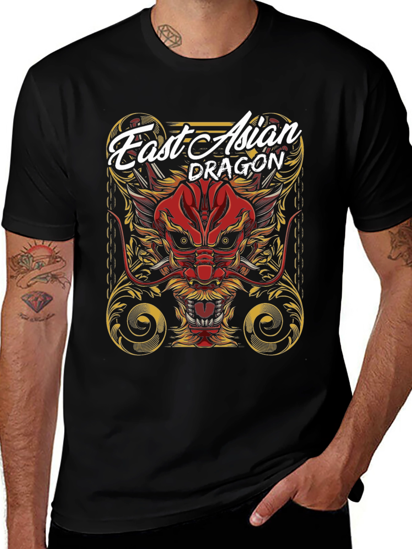 Fast Asian Dragon Graphic Tee