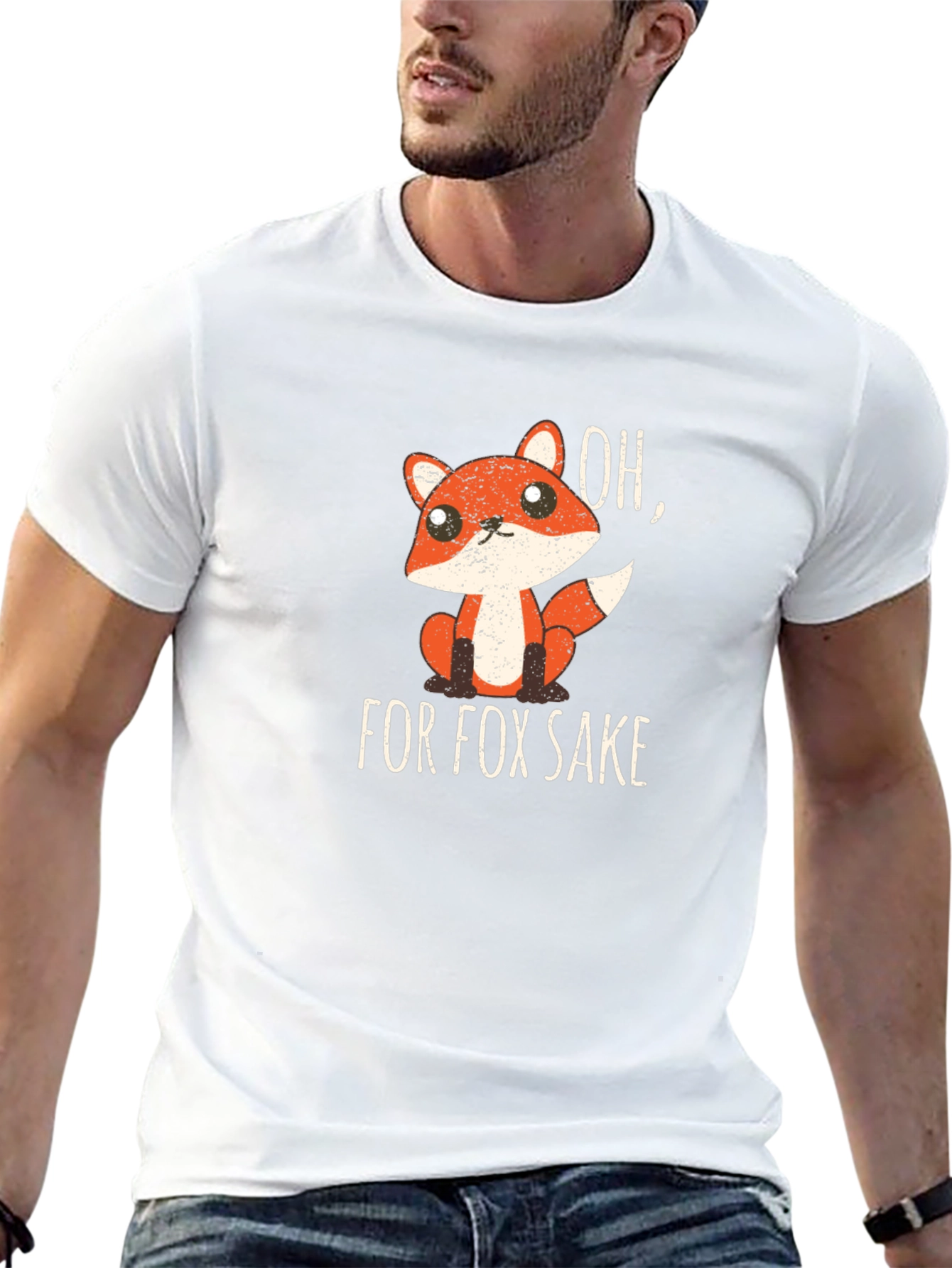 Funny Fox Sake T-Shirt - Soft Cotton Tee