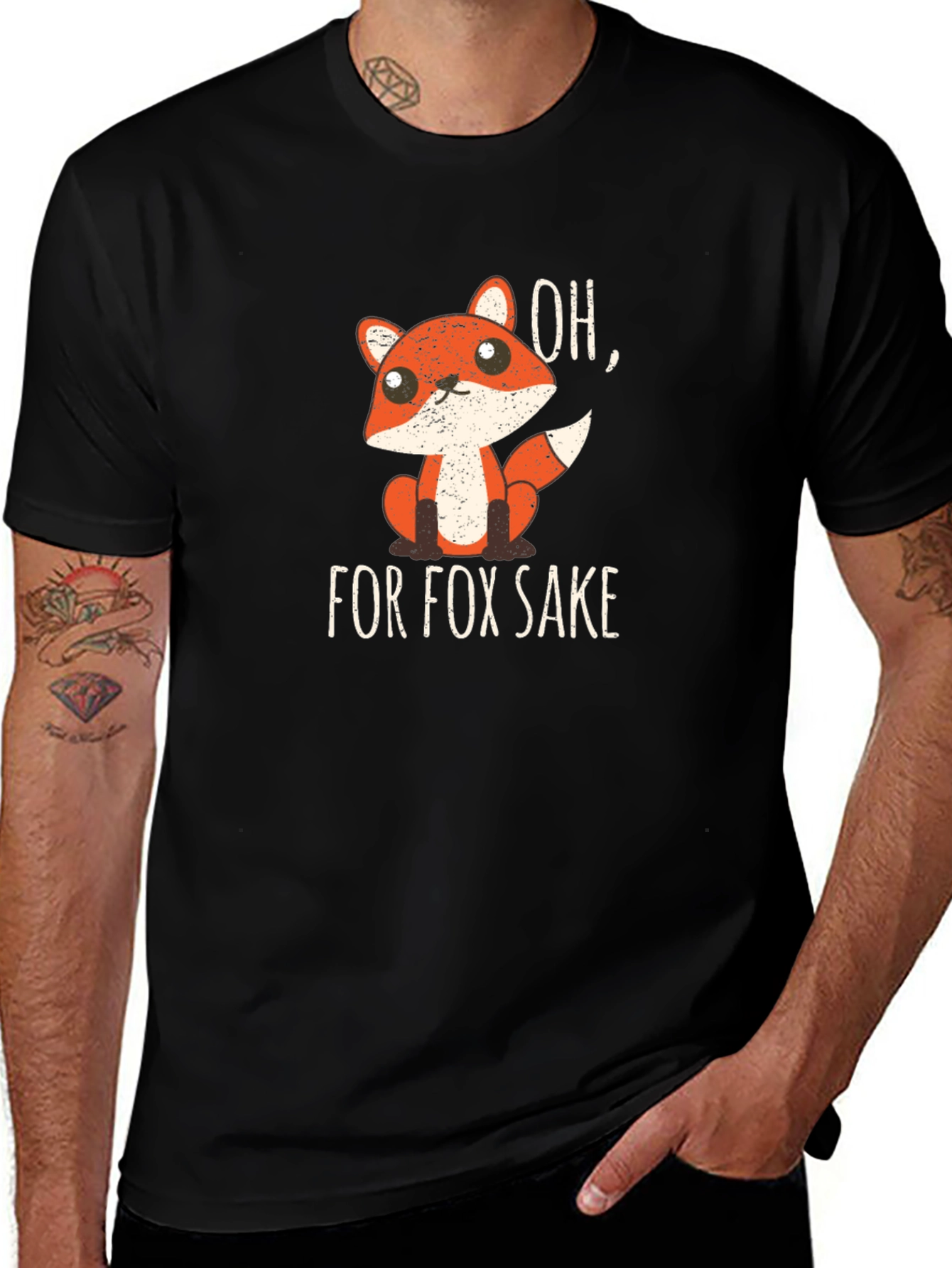 Funny Fox Sake T-Shirt - Soft Cotton Tee