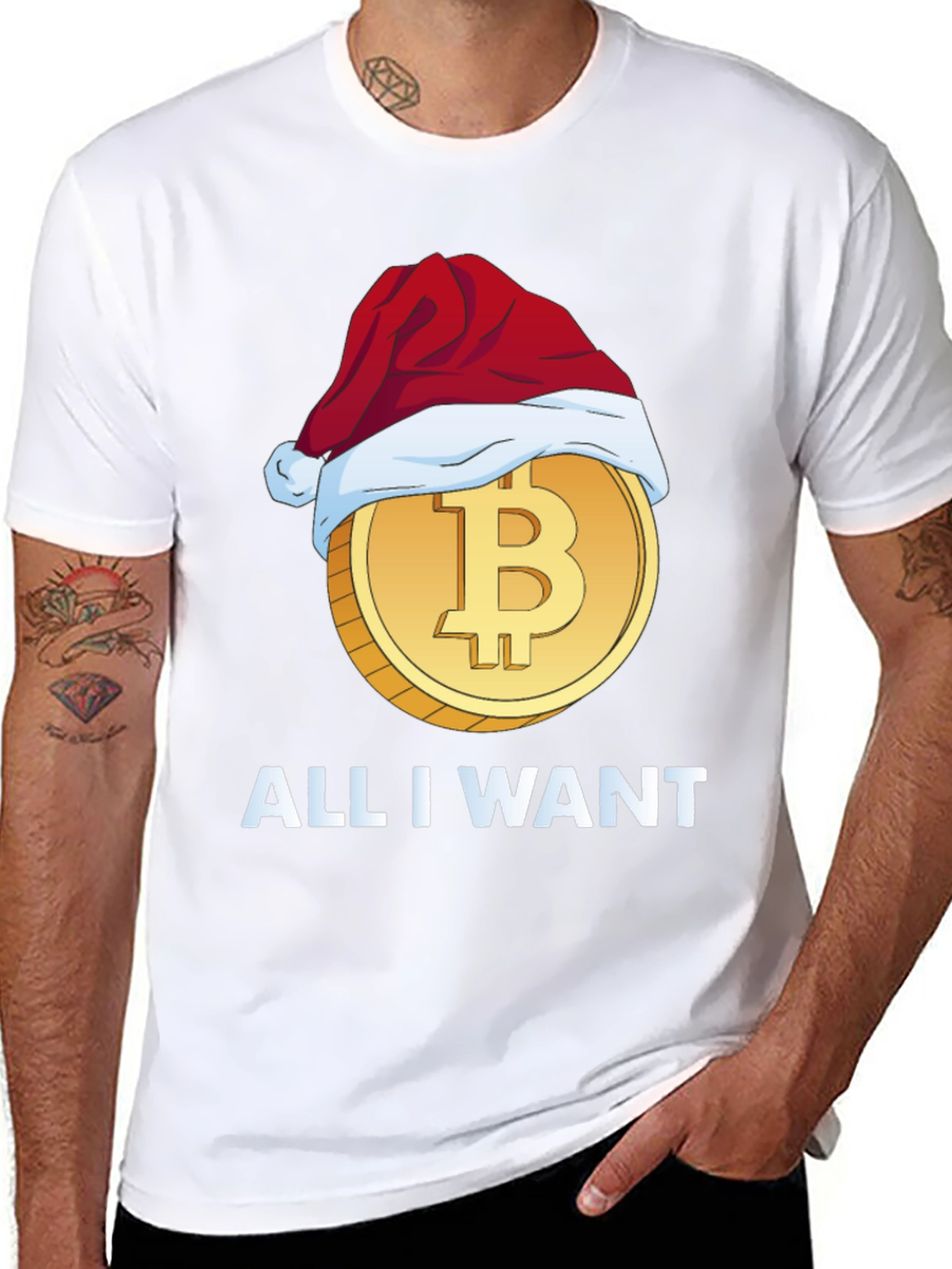 Bitcoin Christmas All I Want T-Shirt