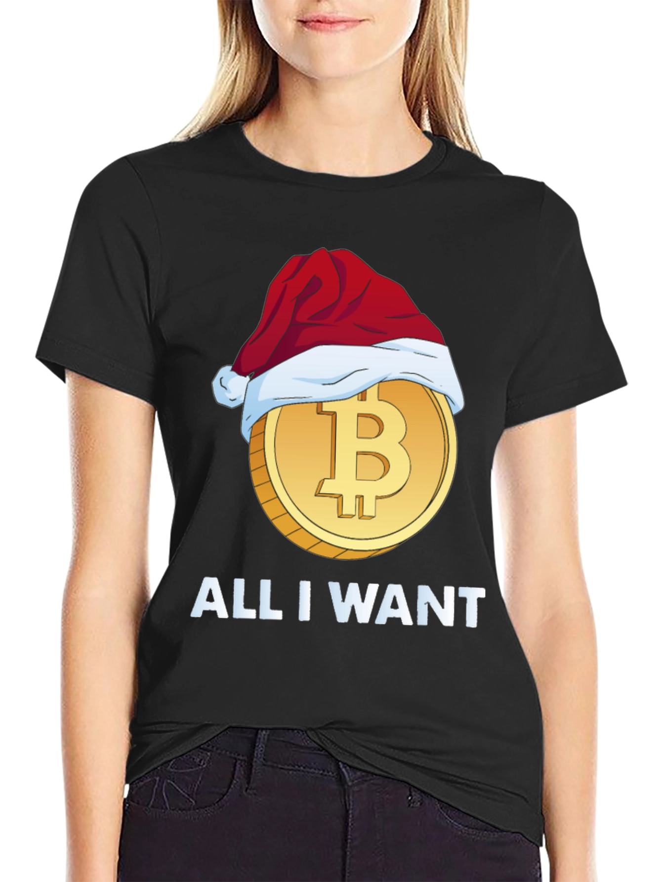 Bitcoin Christmas All I Want T-Shirt