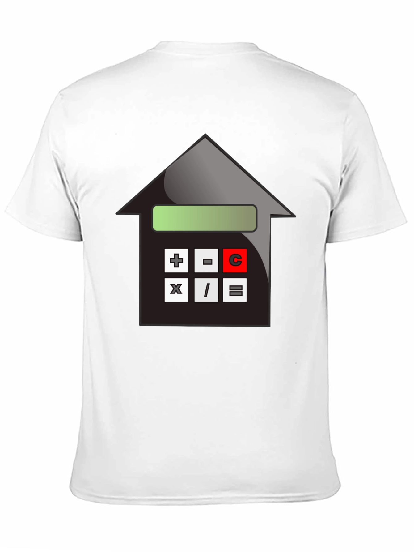 Calculator House Graphic Tee - Black