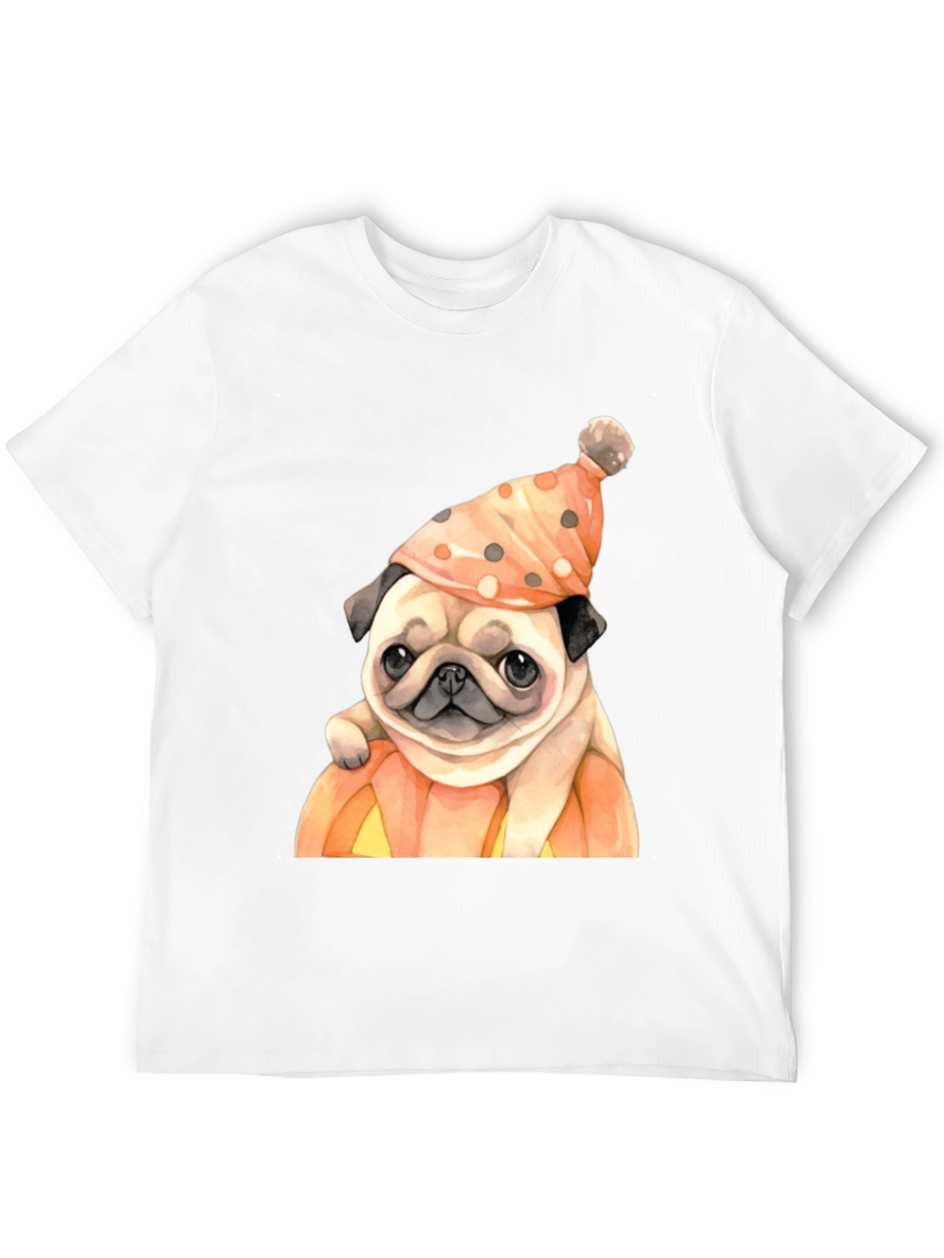 Pug in Pumpkin Halloween T-Shirt
