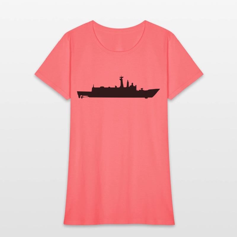 Vector Navy warship Silhouette