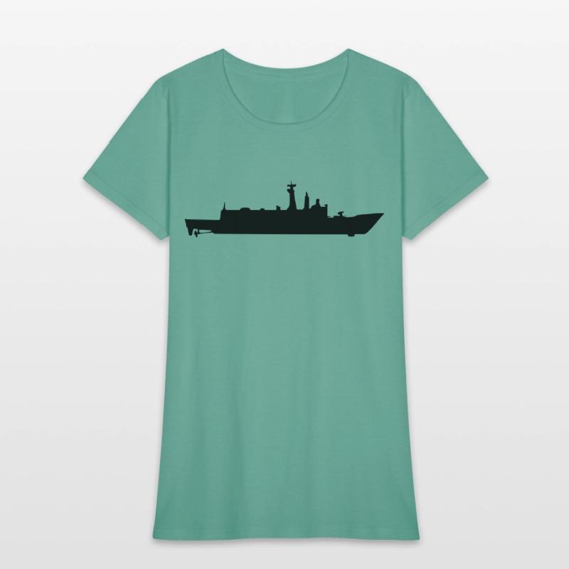 Vector Navy warship Silhouette