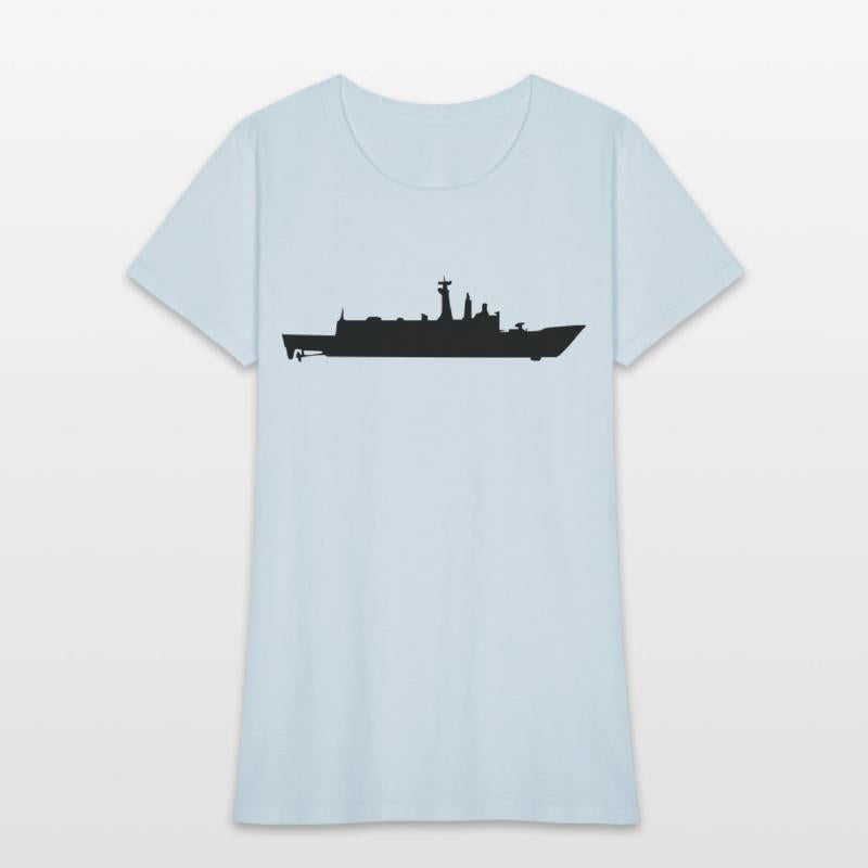 Vector Navy warship Silhouette