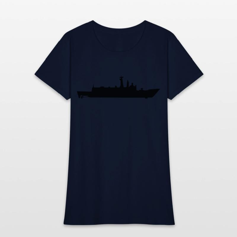 Vector Navy warship Silhouette