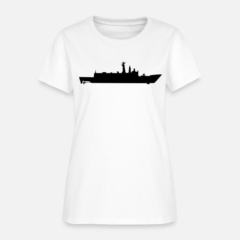 Vector Navy warship Silhouette