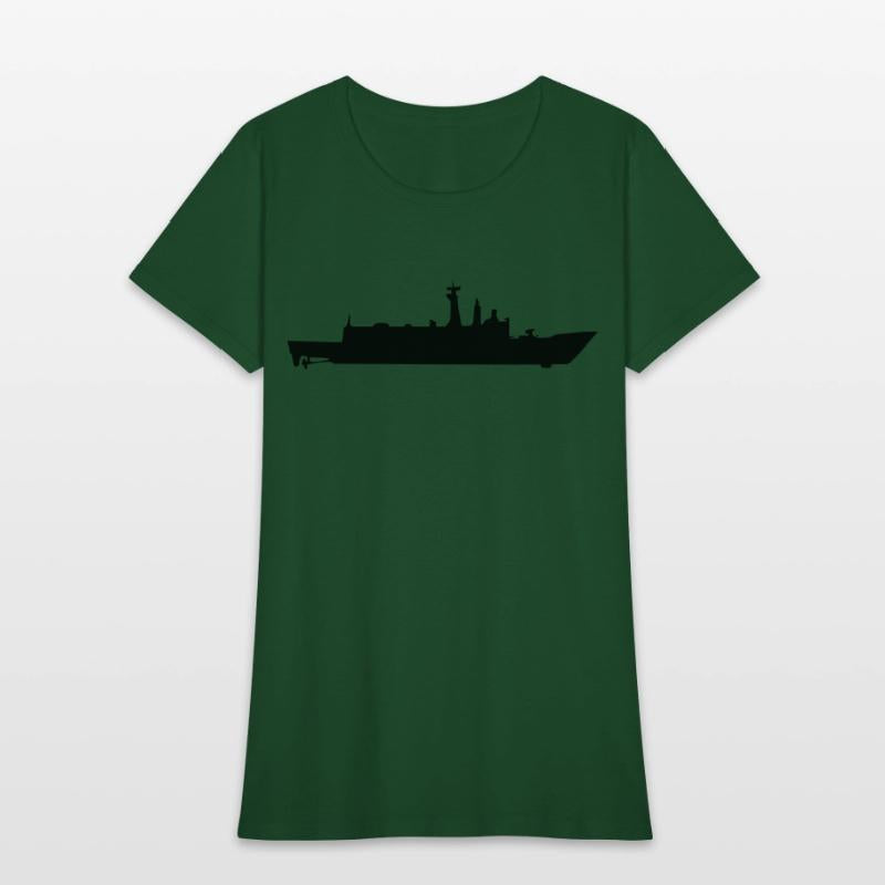 Vector Navy warship Silhouette