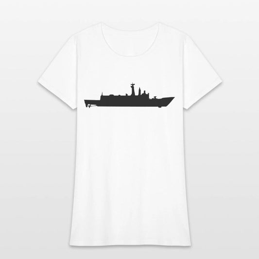 Vector Navy warship Silhouette