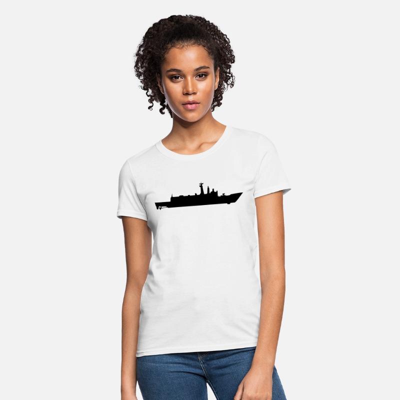 Vector Navy warship Silhouette