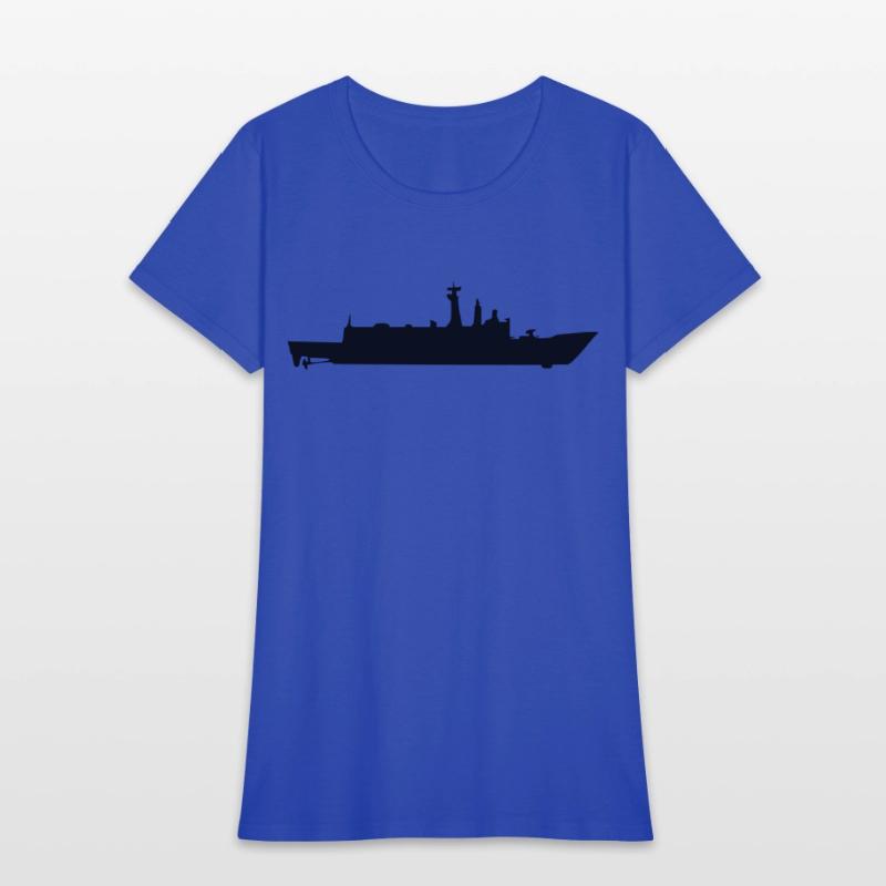 Vector Navy warship Silhouette