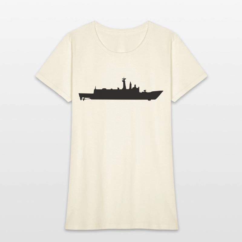Vector Navy warship Silhouette