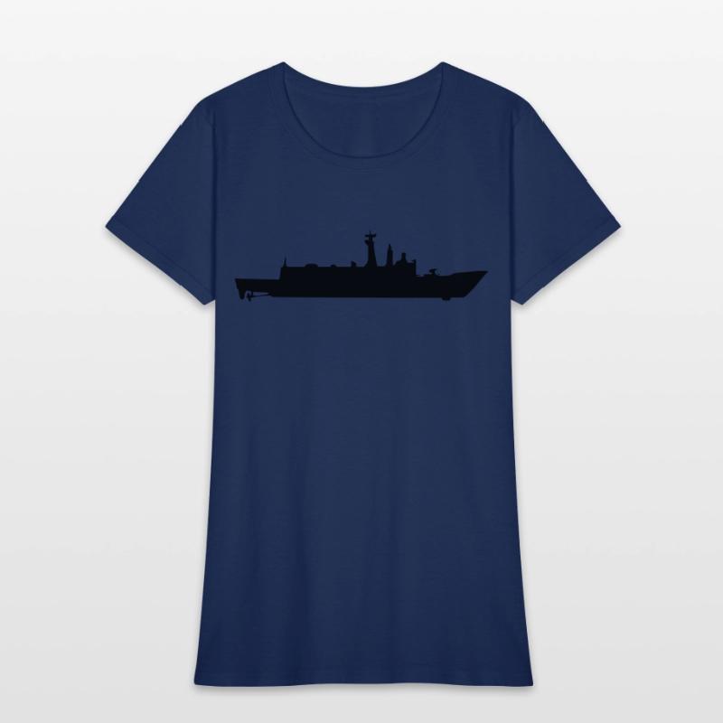 Vector Navy warship Silhouette