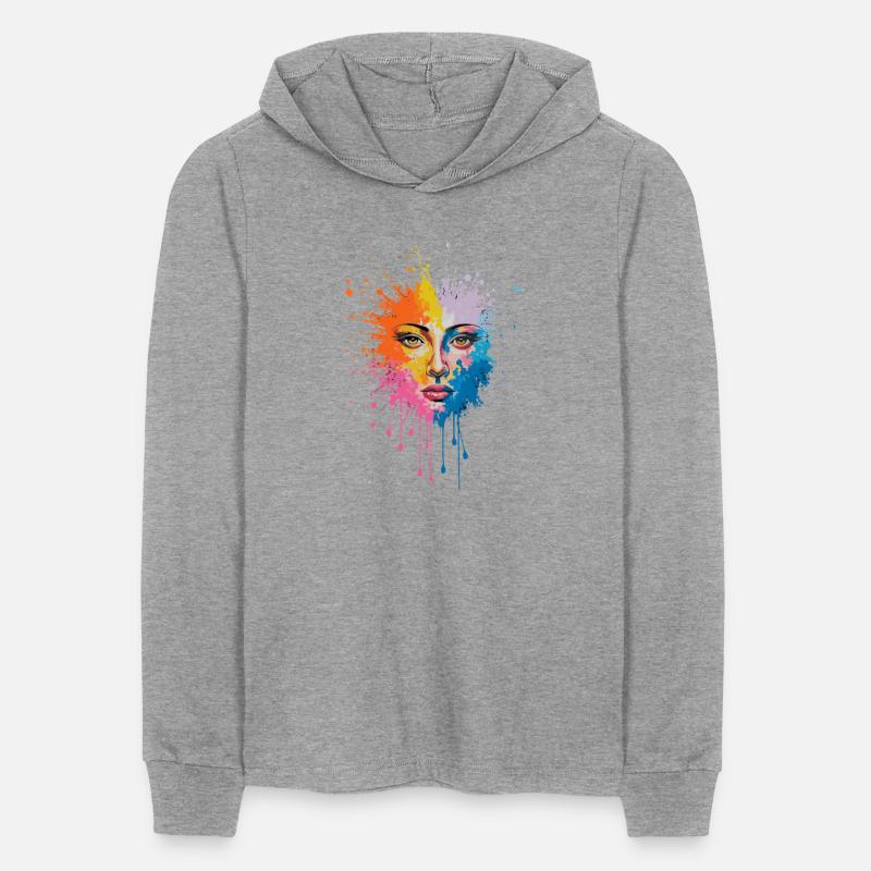 Vibrant Colorful Splatter Art Face