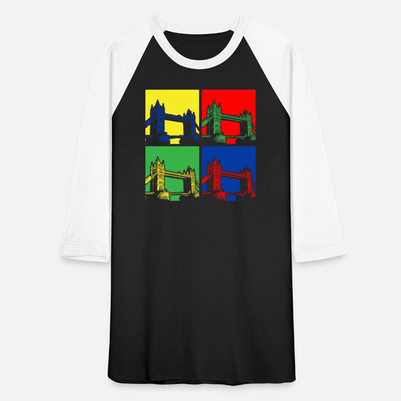 Vibrant London Bridge Pop Art Quadrants