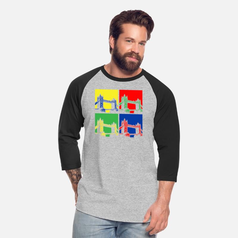 Vibrant London Bridge Pop Art Quadrants