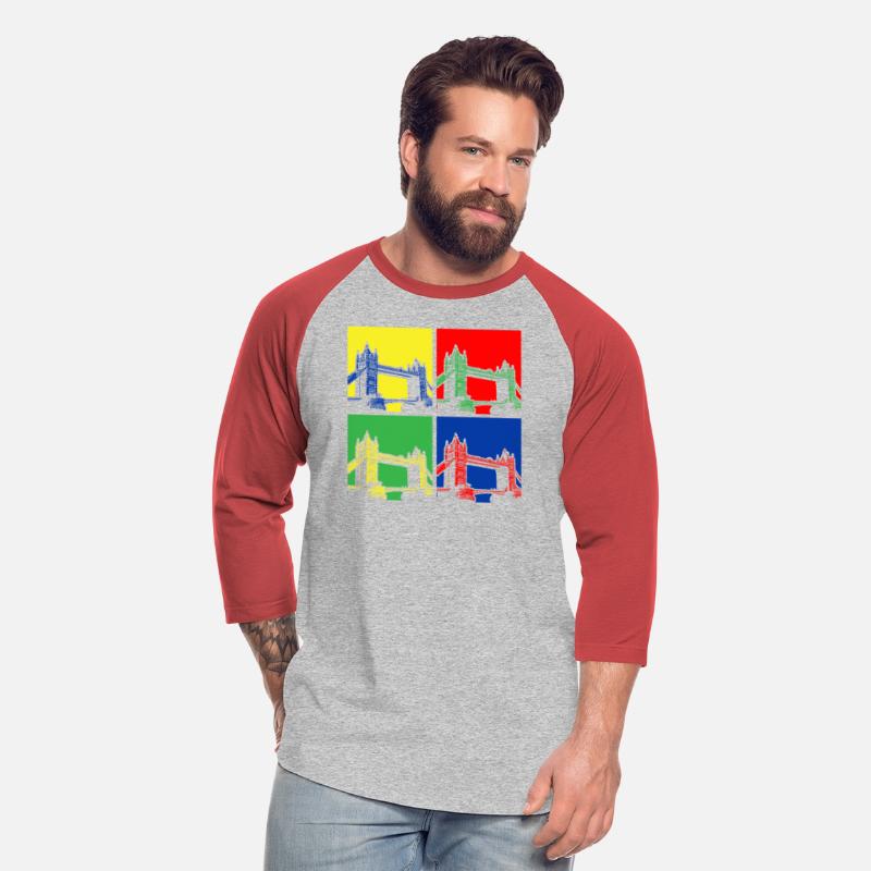 Vibrant London Bridge Pop Art Quadrants