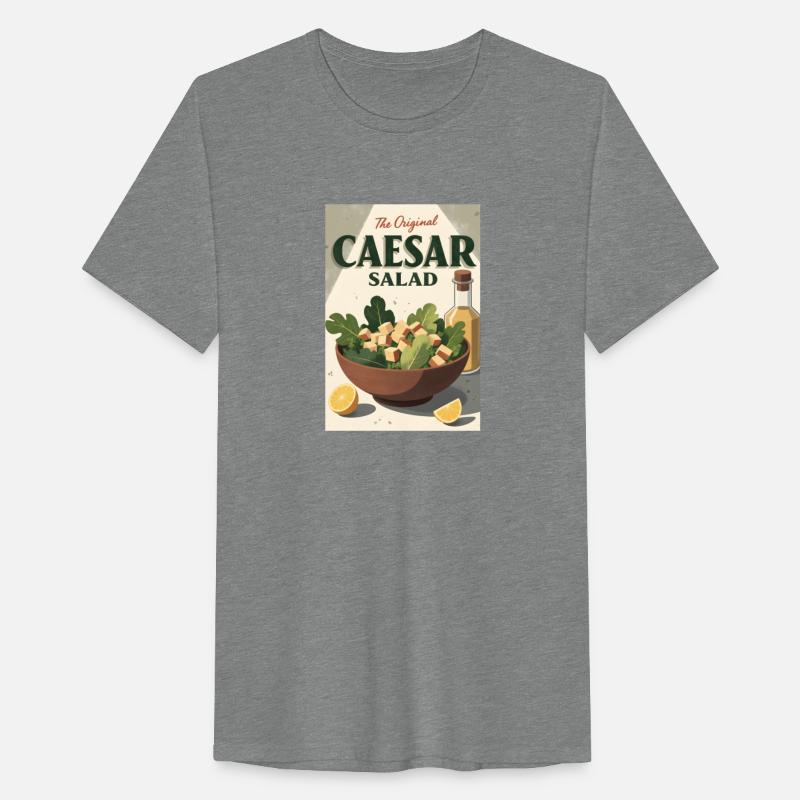 Vintage Caesar Salad Poster – Retro Kitchen Art