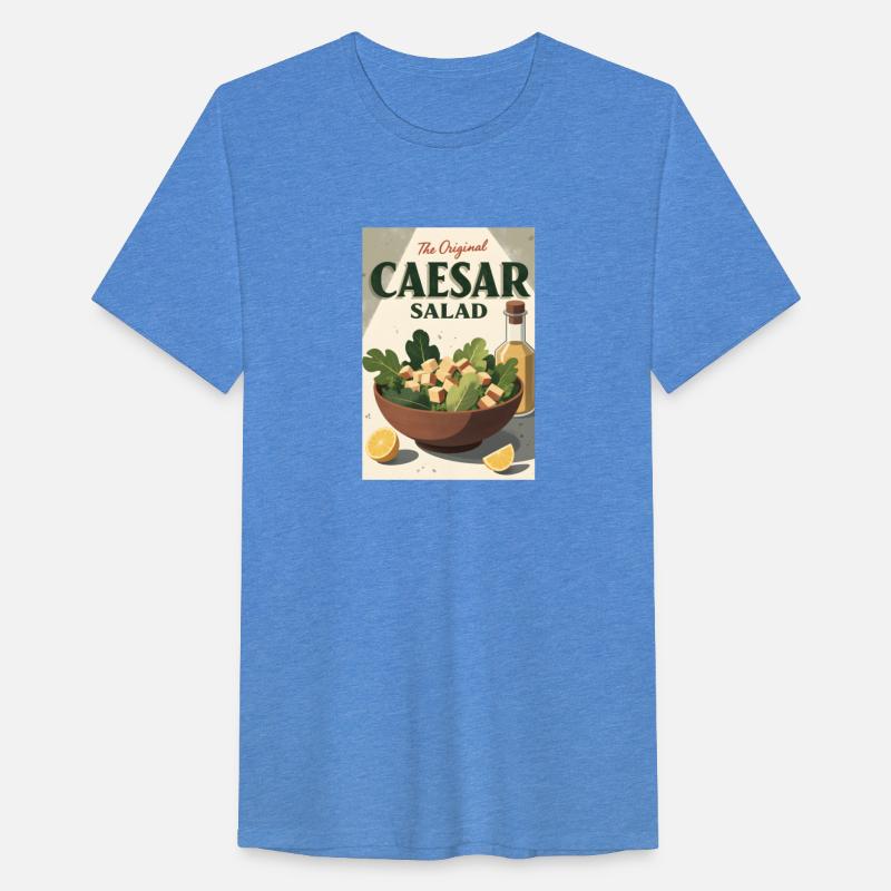 Vintage Caesar Salad Poster – Retro Kitchen Art