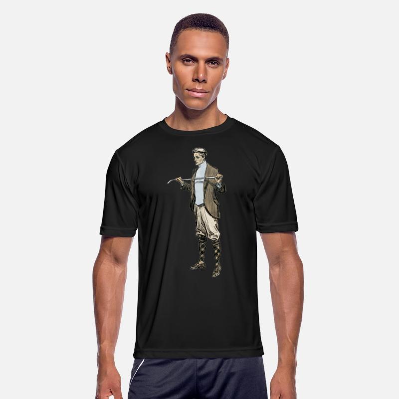 Vintage Golfer with Golf Club and Golfing Clothes