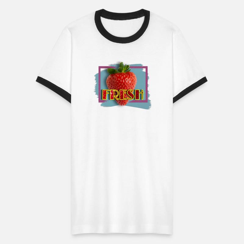 Vivid Strawberry with Fresh Text