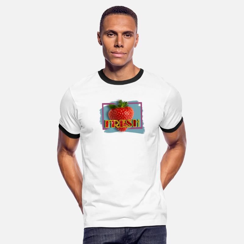 Vivid Strawberry with Fresh Text