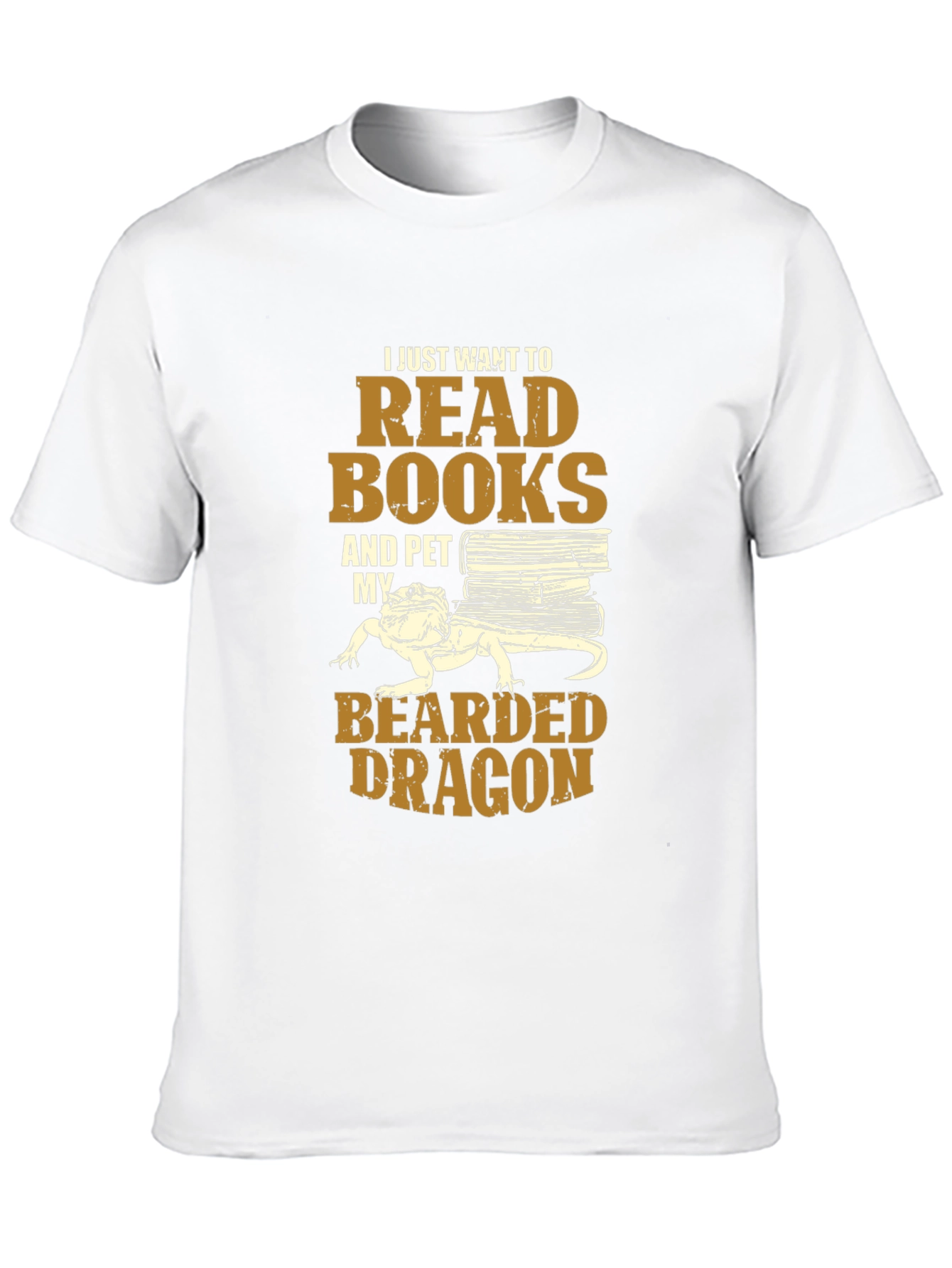 Read Books & Pet Bearded Dragon T-Shirt