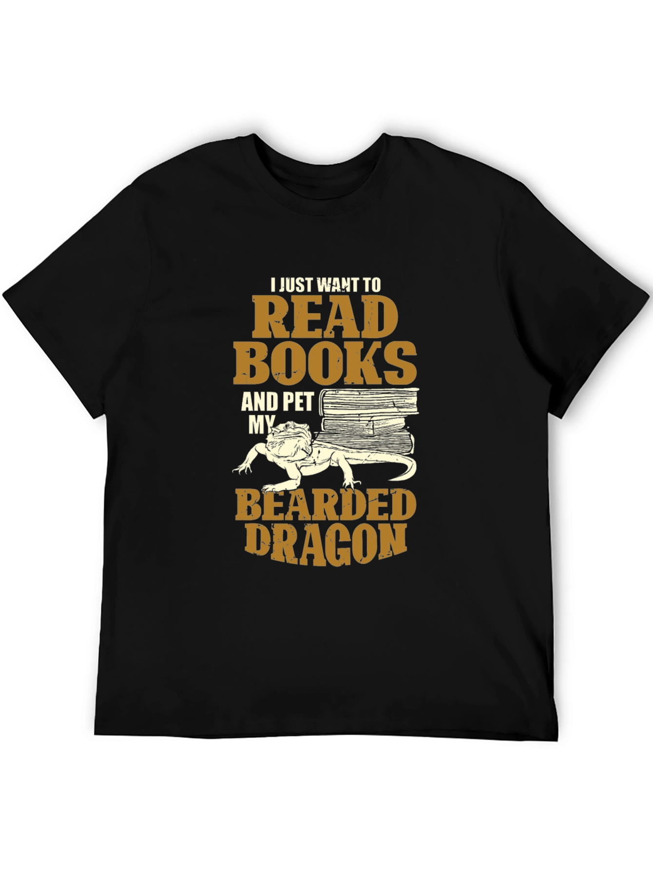 Read Books & Pet Bearded Dragon T-Shirt