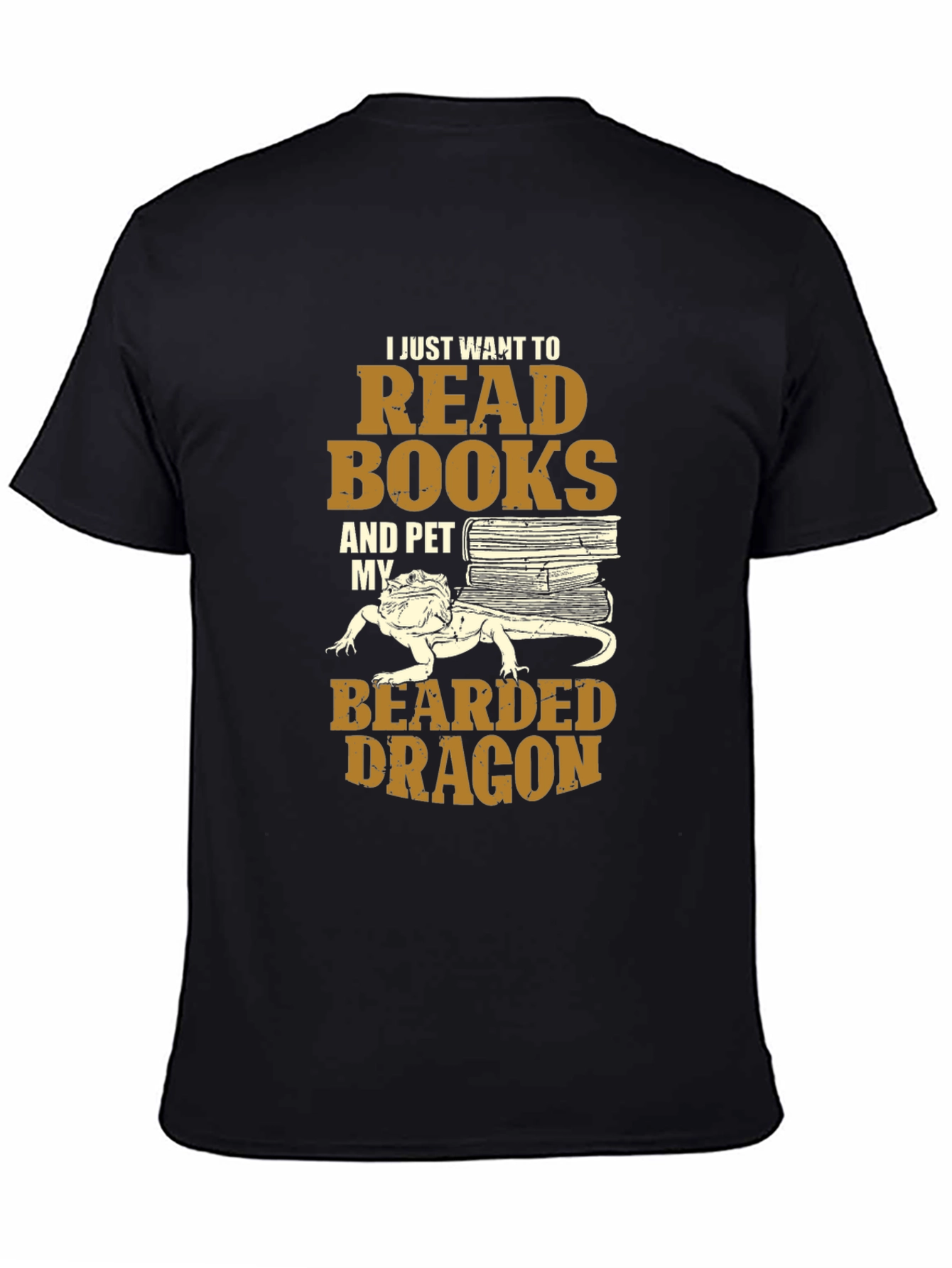 Read Books & Pet Bearded Dragon T-Shirt