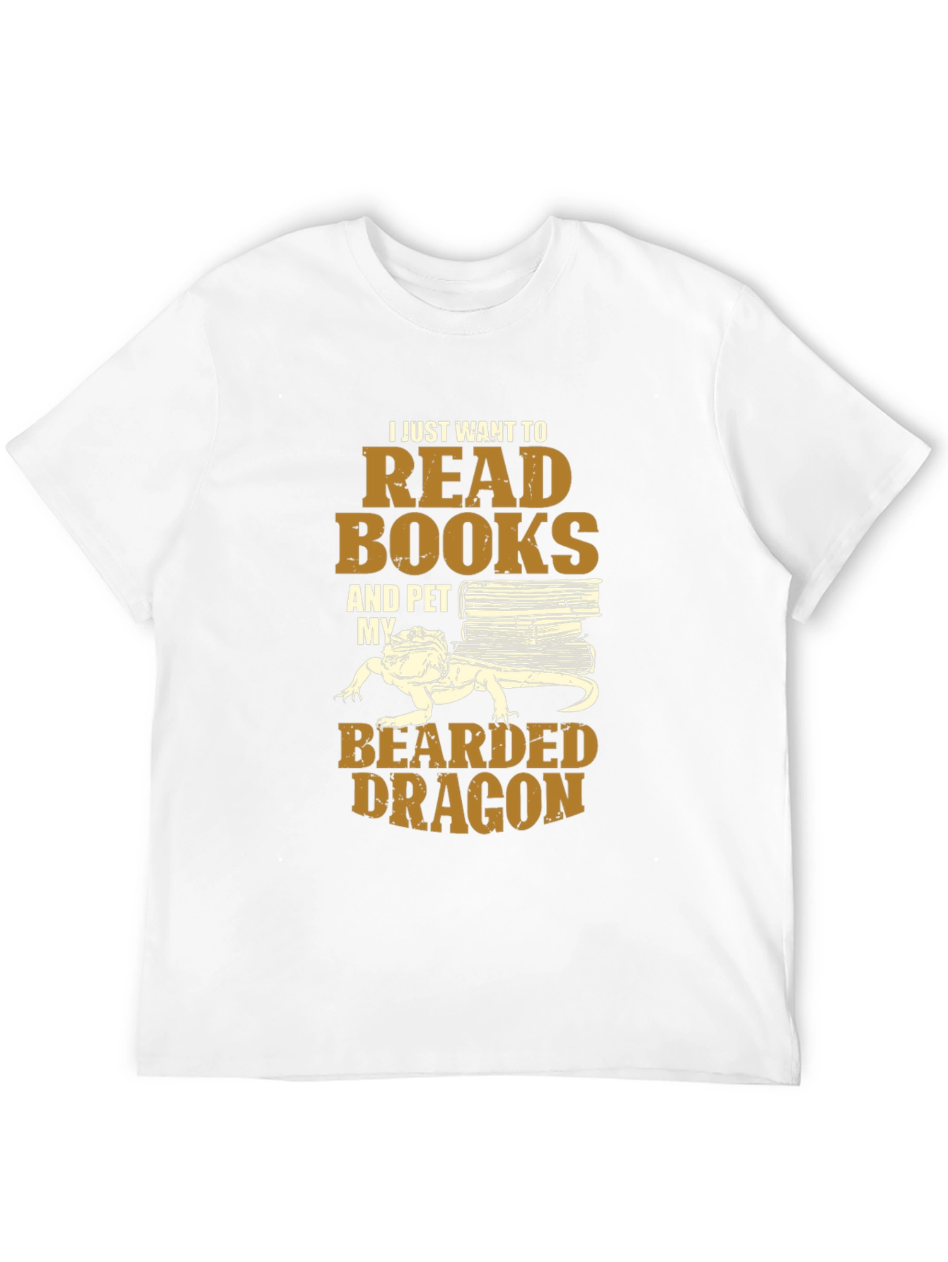Read Books & Pet Bearded Dragon T-Shirt