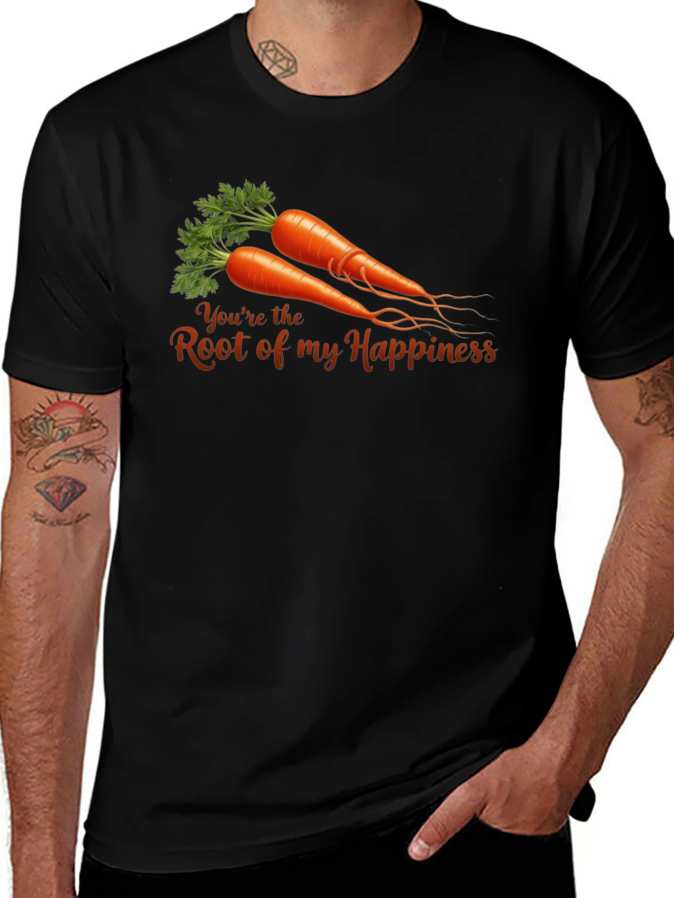 Root of My Happiness Carrot T-Shirt