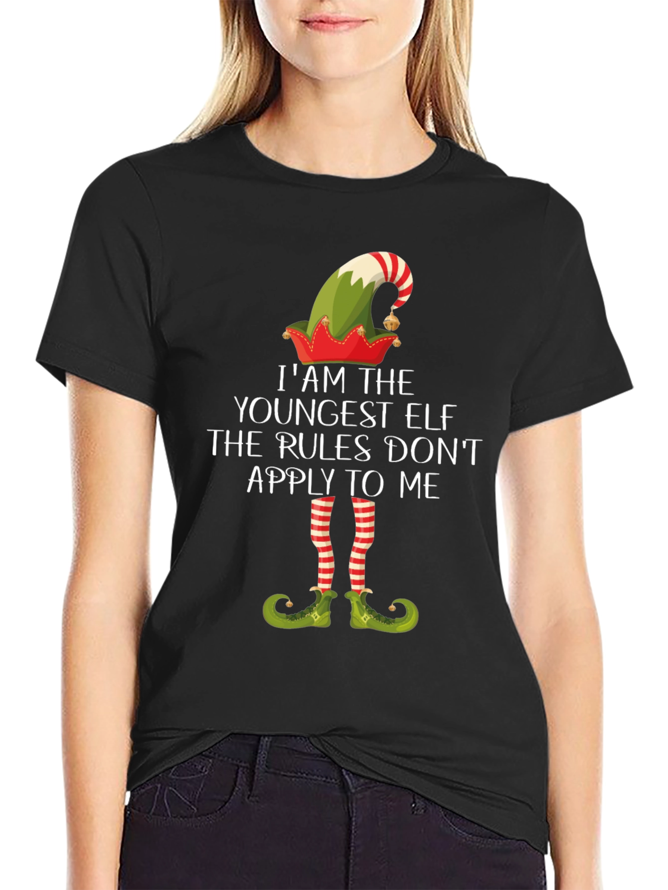 Youngest Elf T-Shirt - Christmas Holiday Tee