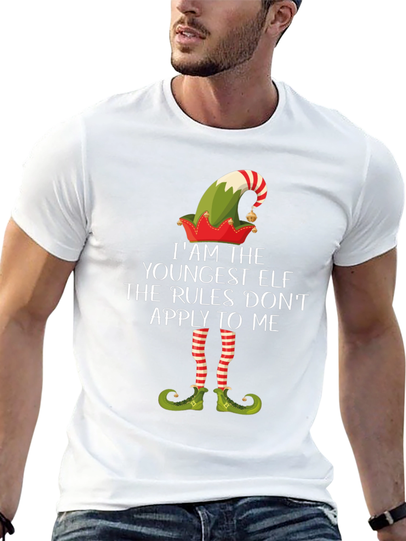 Youngest Elf T-Shirt - Christmas Holiday Tee