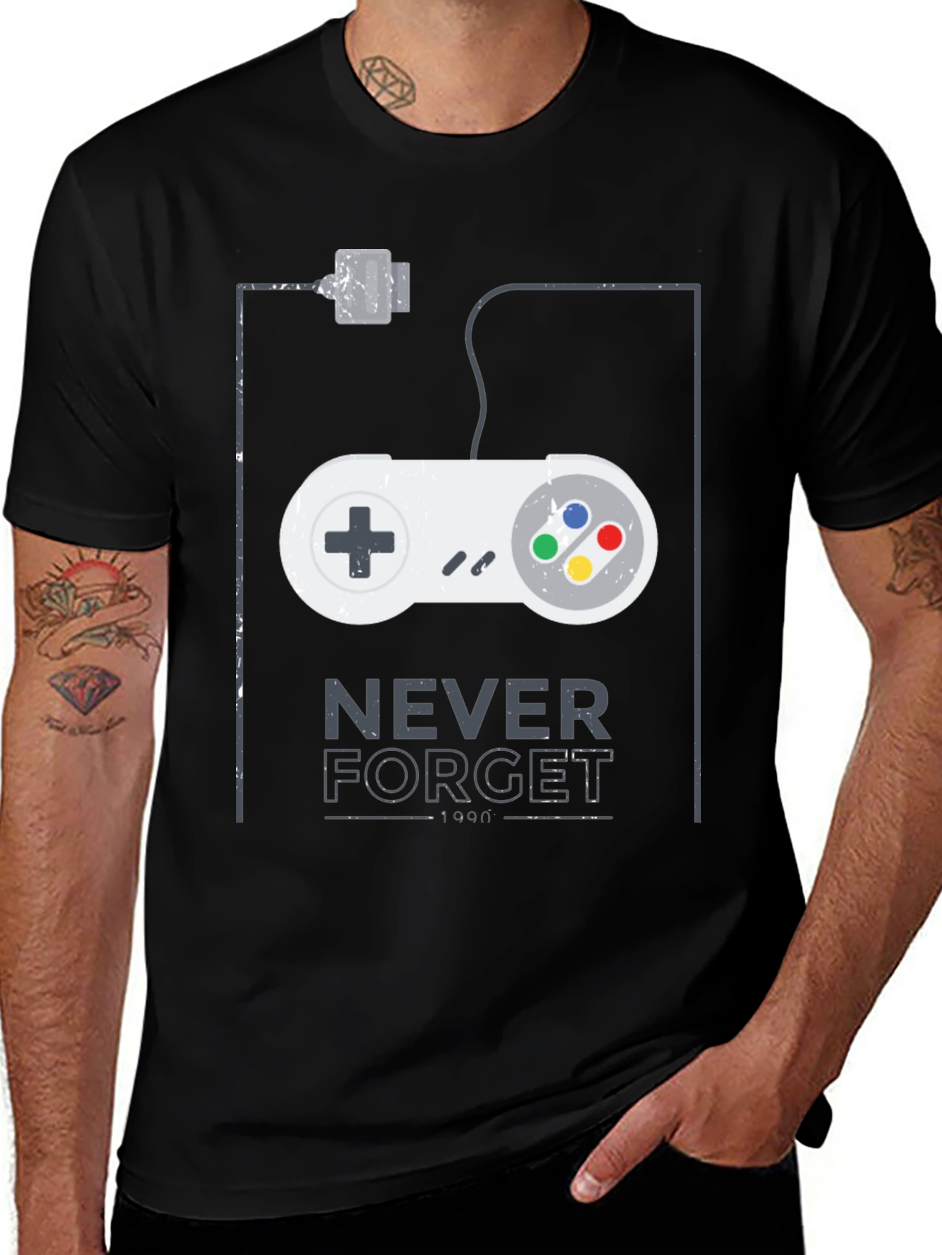 Retro Gaming Tee - Never Forget