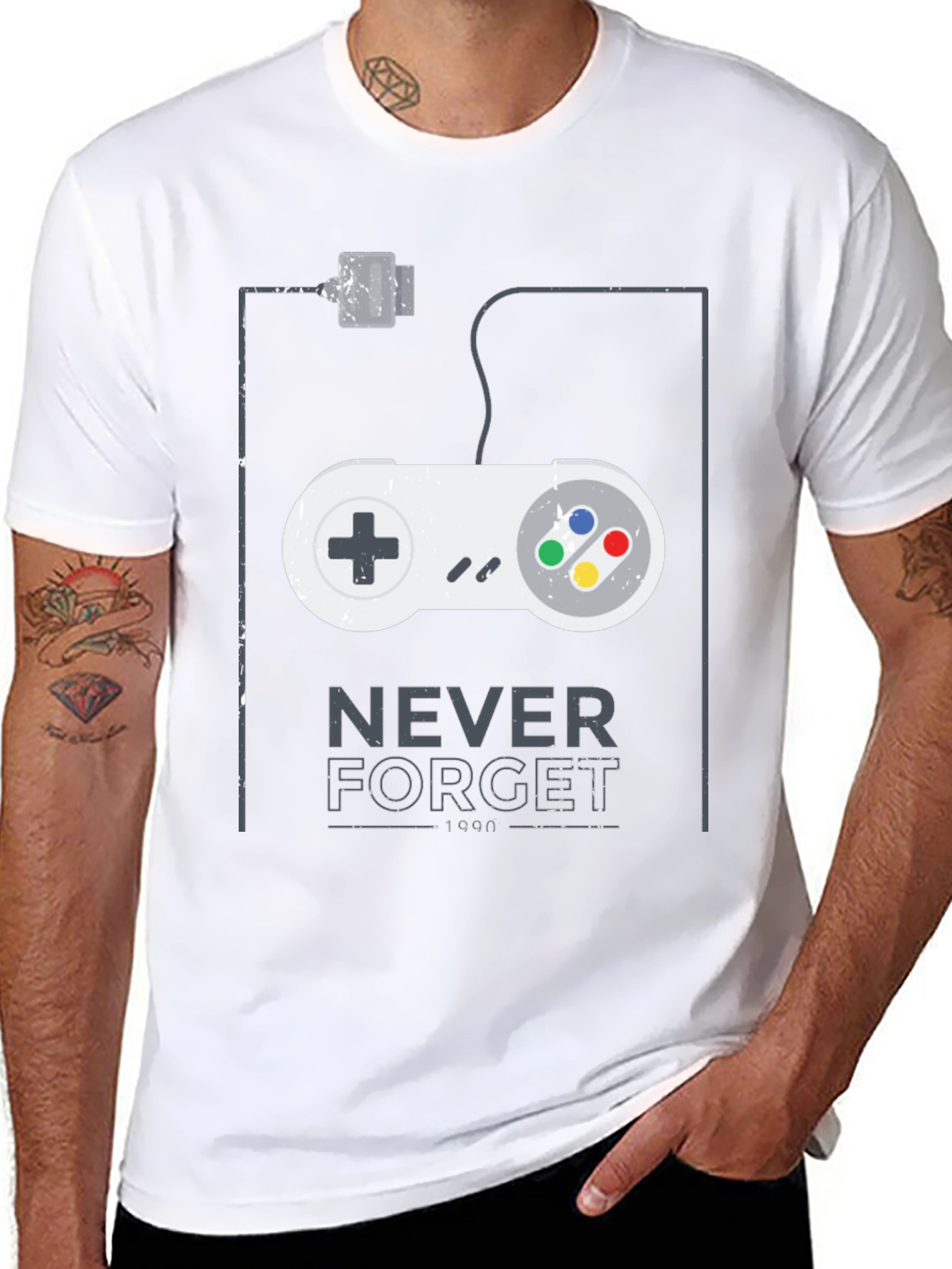 Retro Gaming Tee - Never Forget