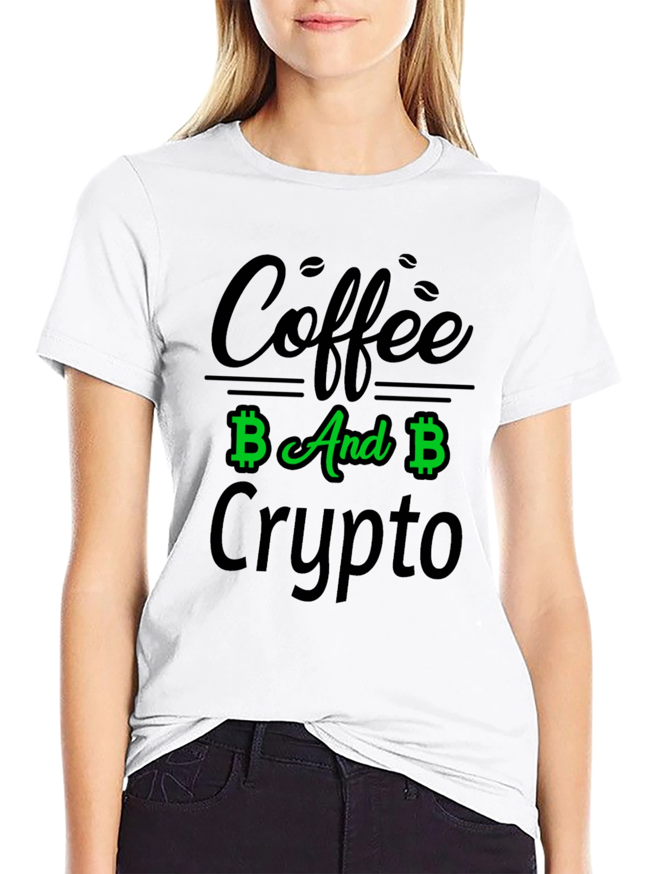 Coffee And Crypto Black T-Shirt