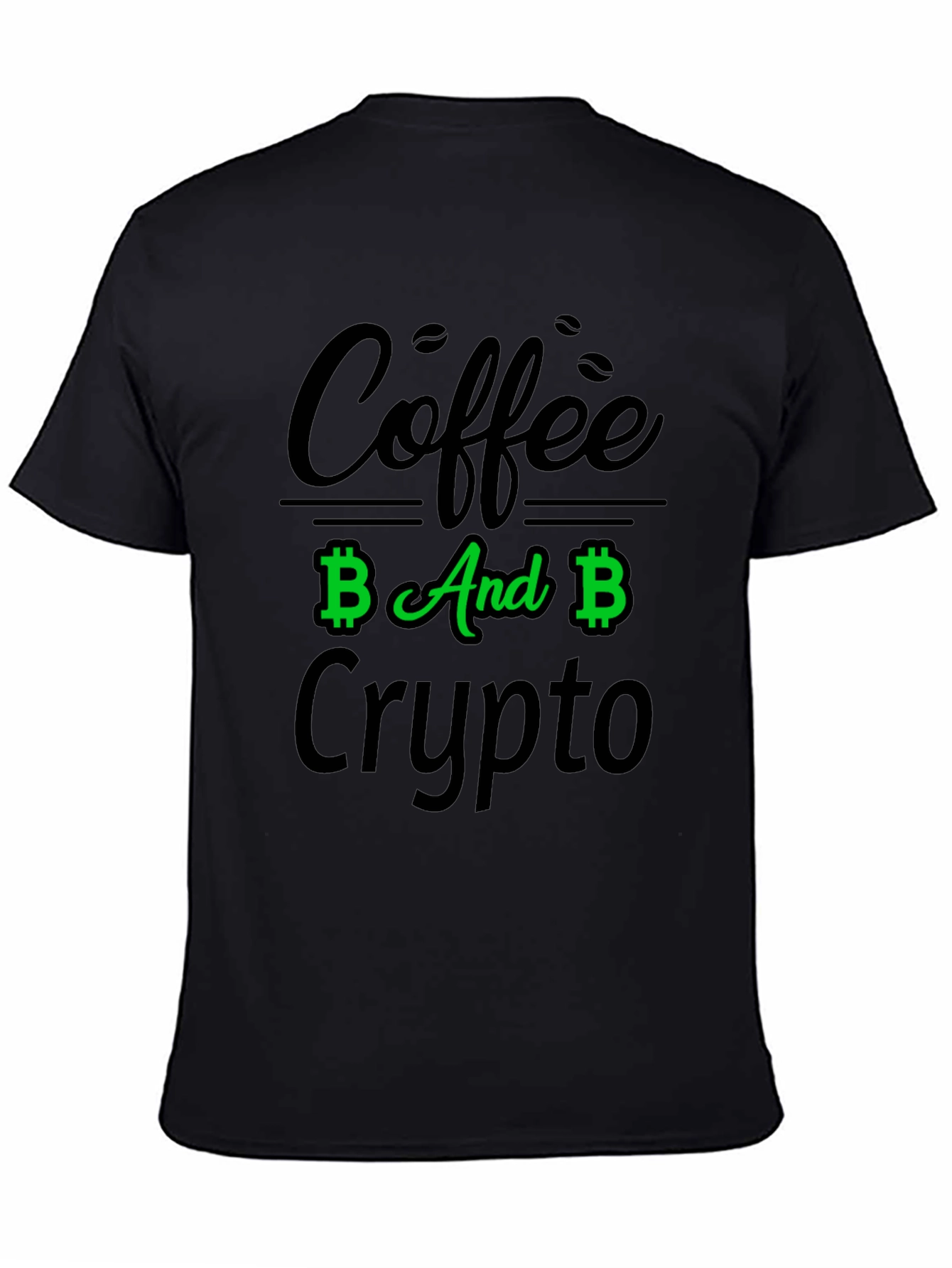 Coffee And Crypto Black T-Shirt