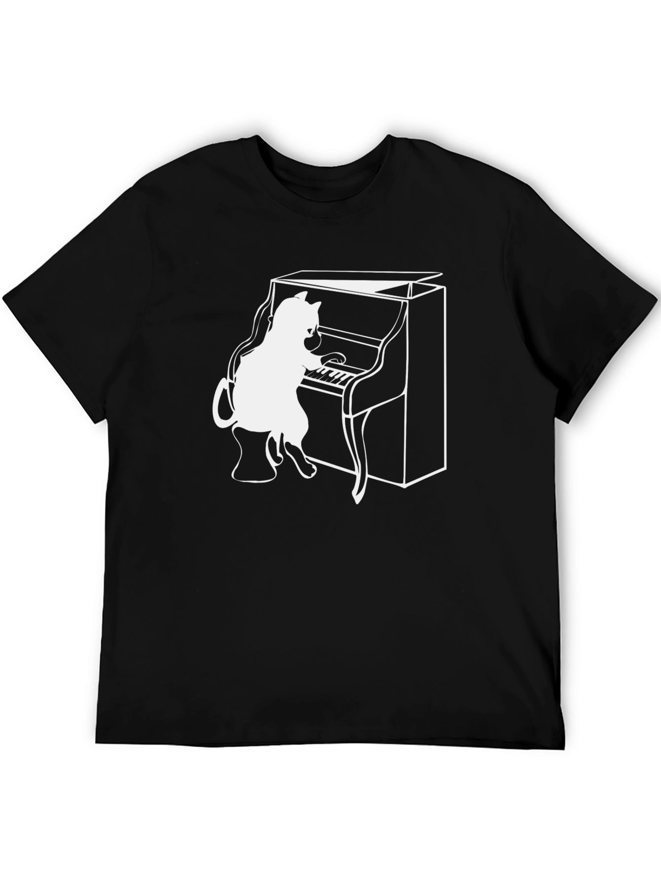 Cat Playing Piano T-Shirt