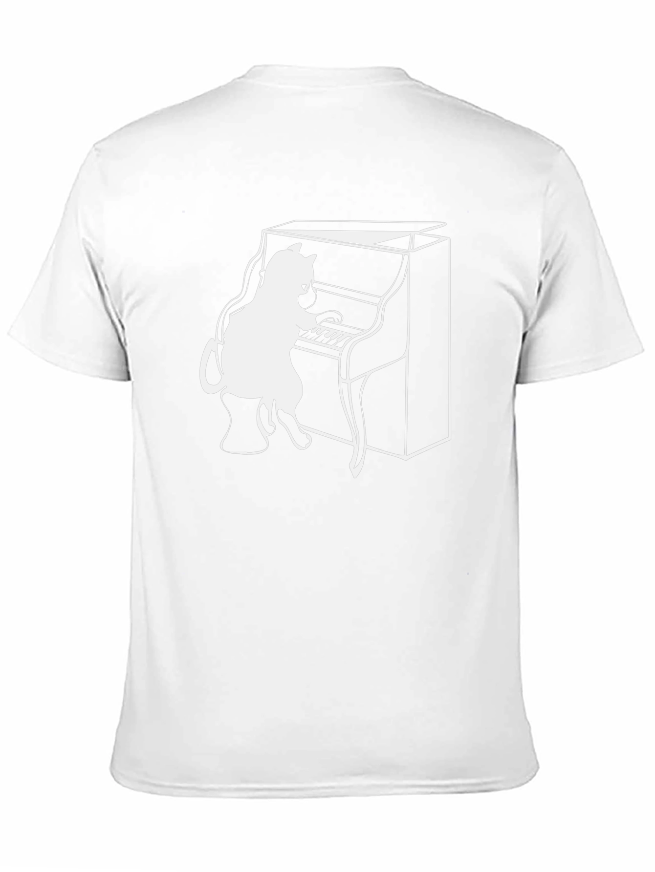 Cat Playing Piano T-Shirt