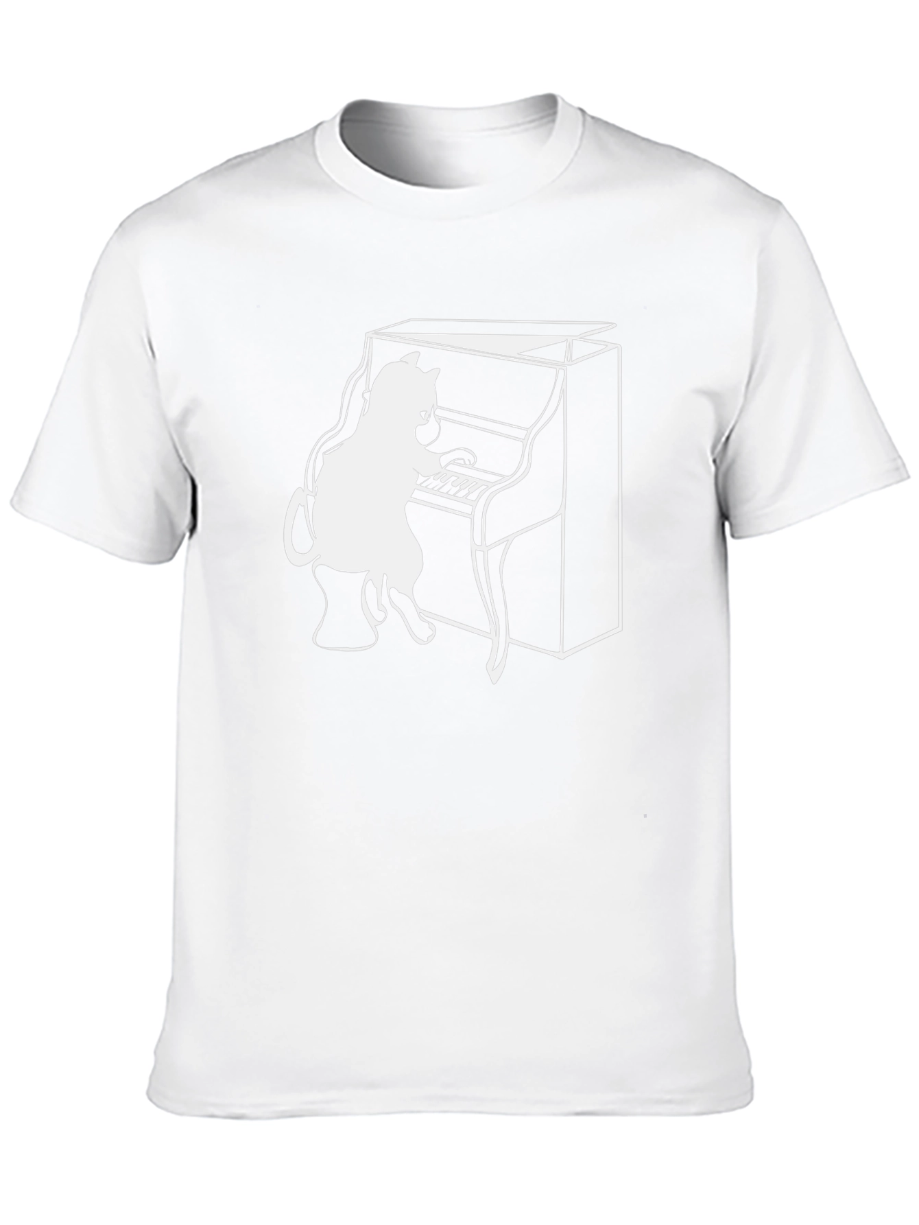 Cat Playing Piano T-Shirt