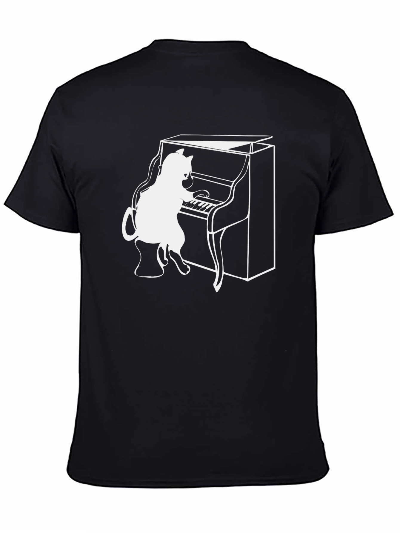 Cat Playing Piano T-Shirt