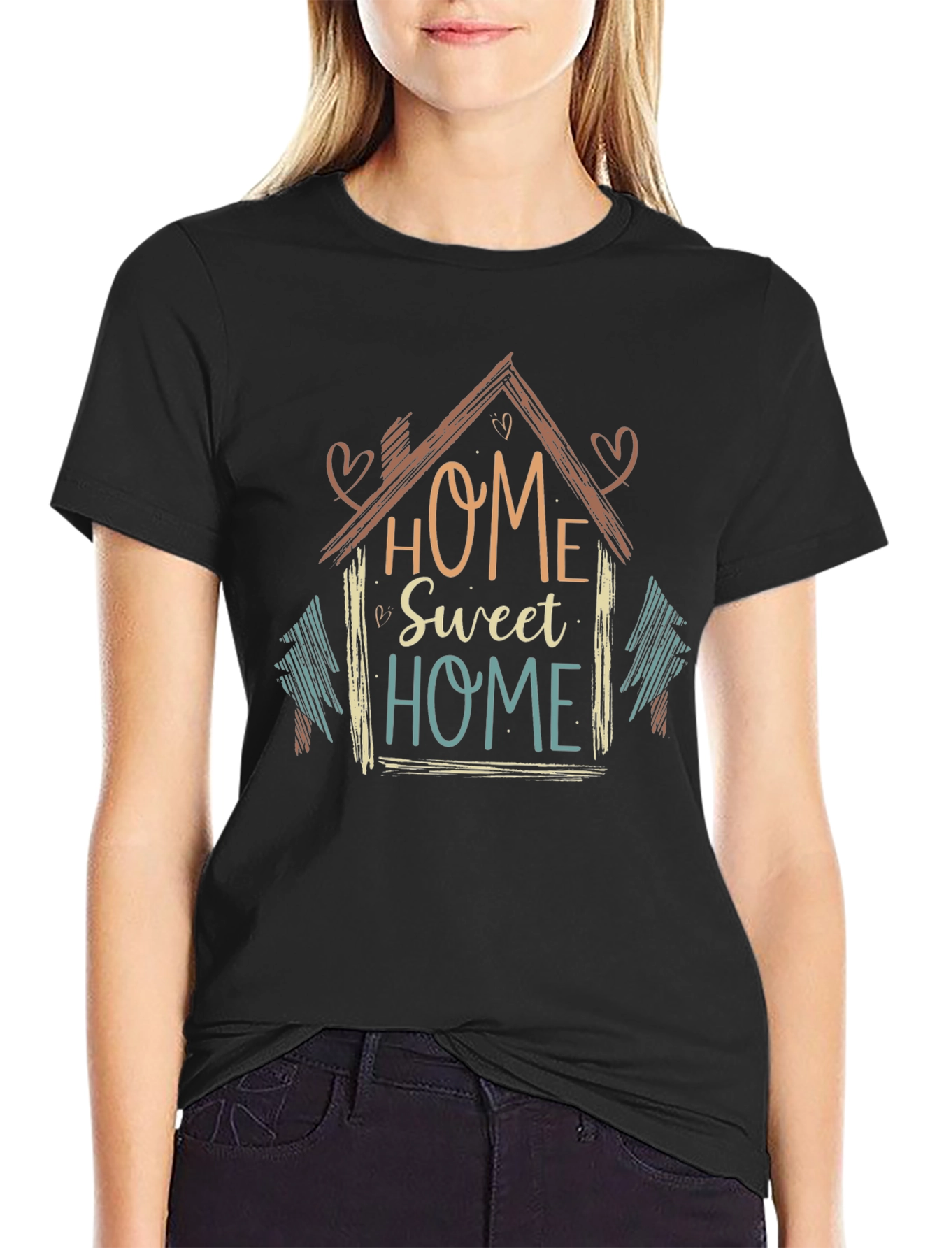 Home Sweet Home Graphic T-Shirt - Trendy Casual Wear