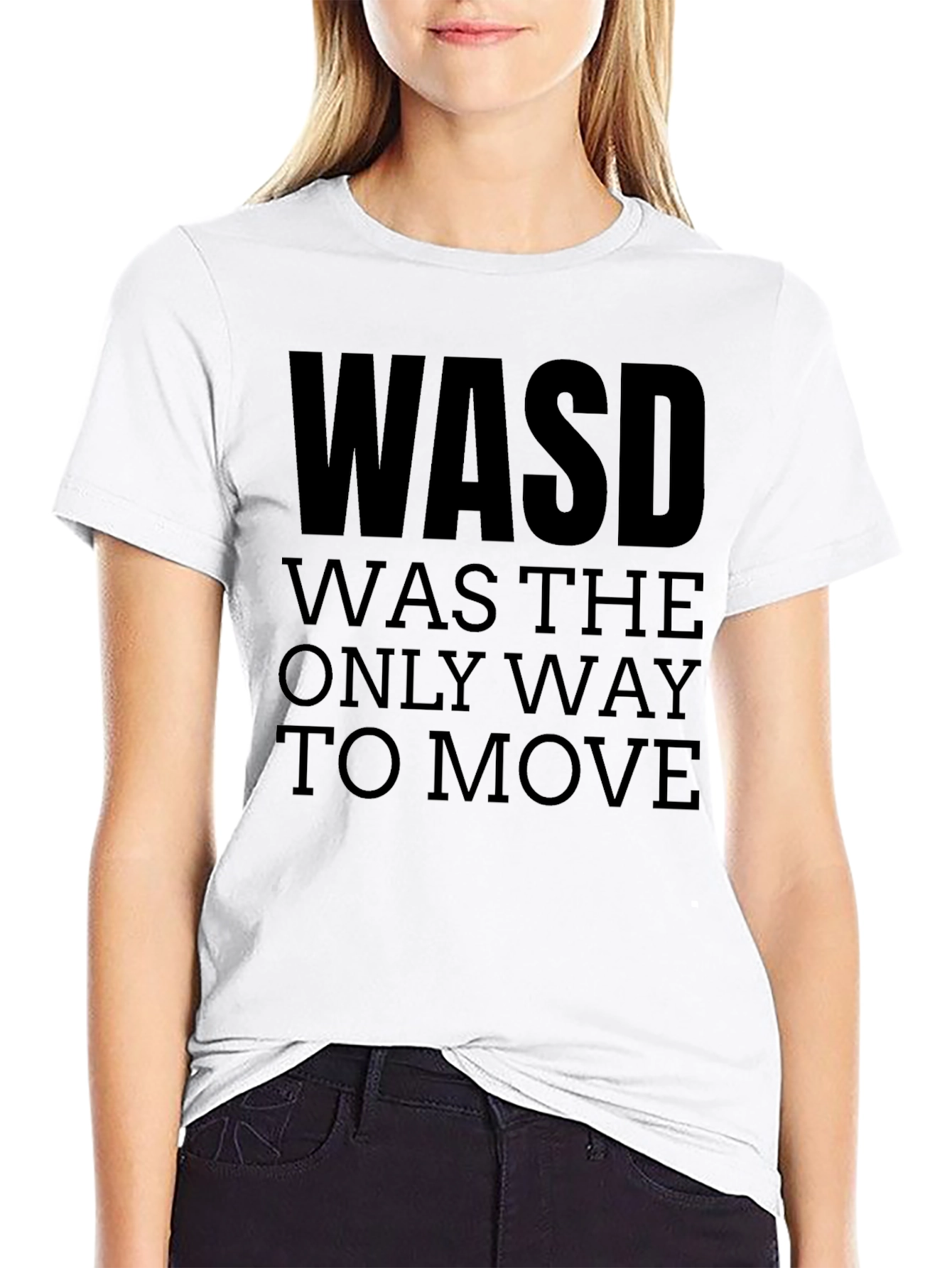 WASD Gamer T-Shirt - Retro Gaming Style
