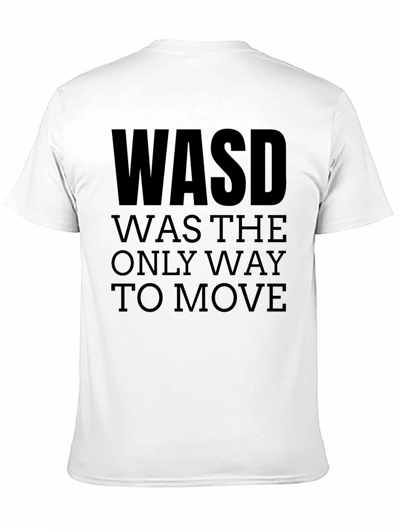 WASD Gamer T-Shirt - Retro Gaming Style