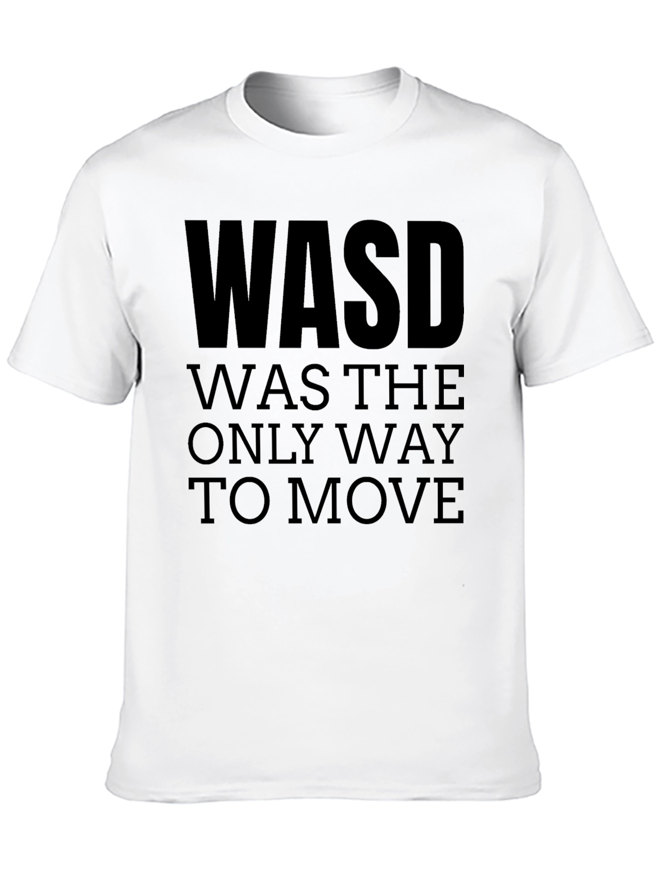 WASD Gamer T-Shirt - Retro Gaming Style