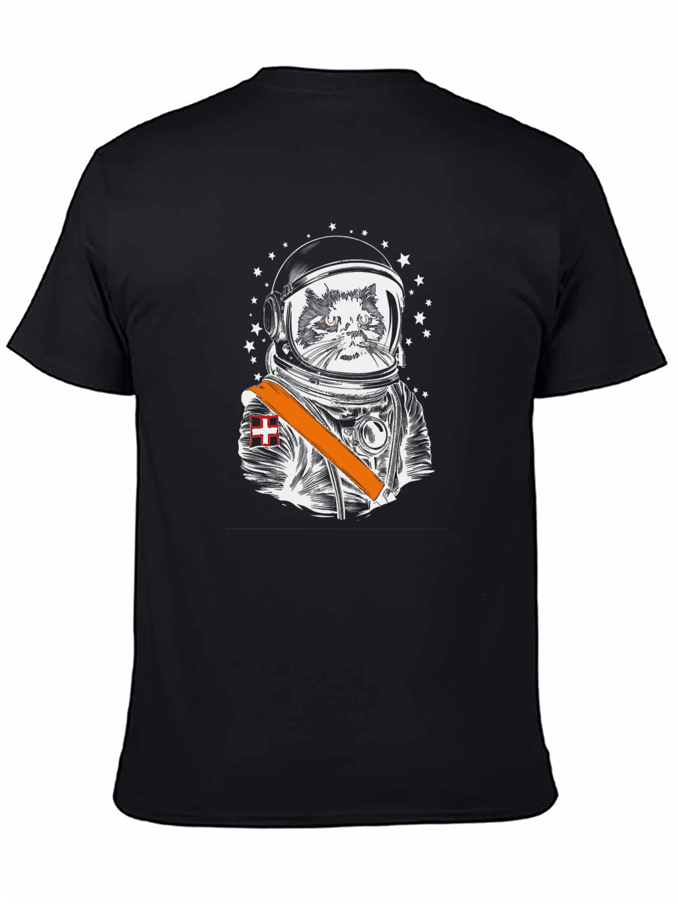 Astronaut Cat Graphic Tee - Space Explorer