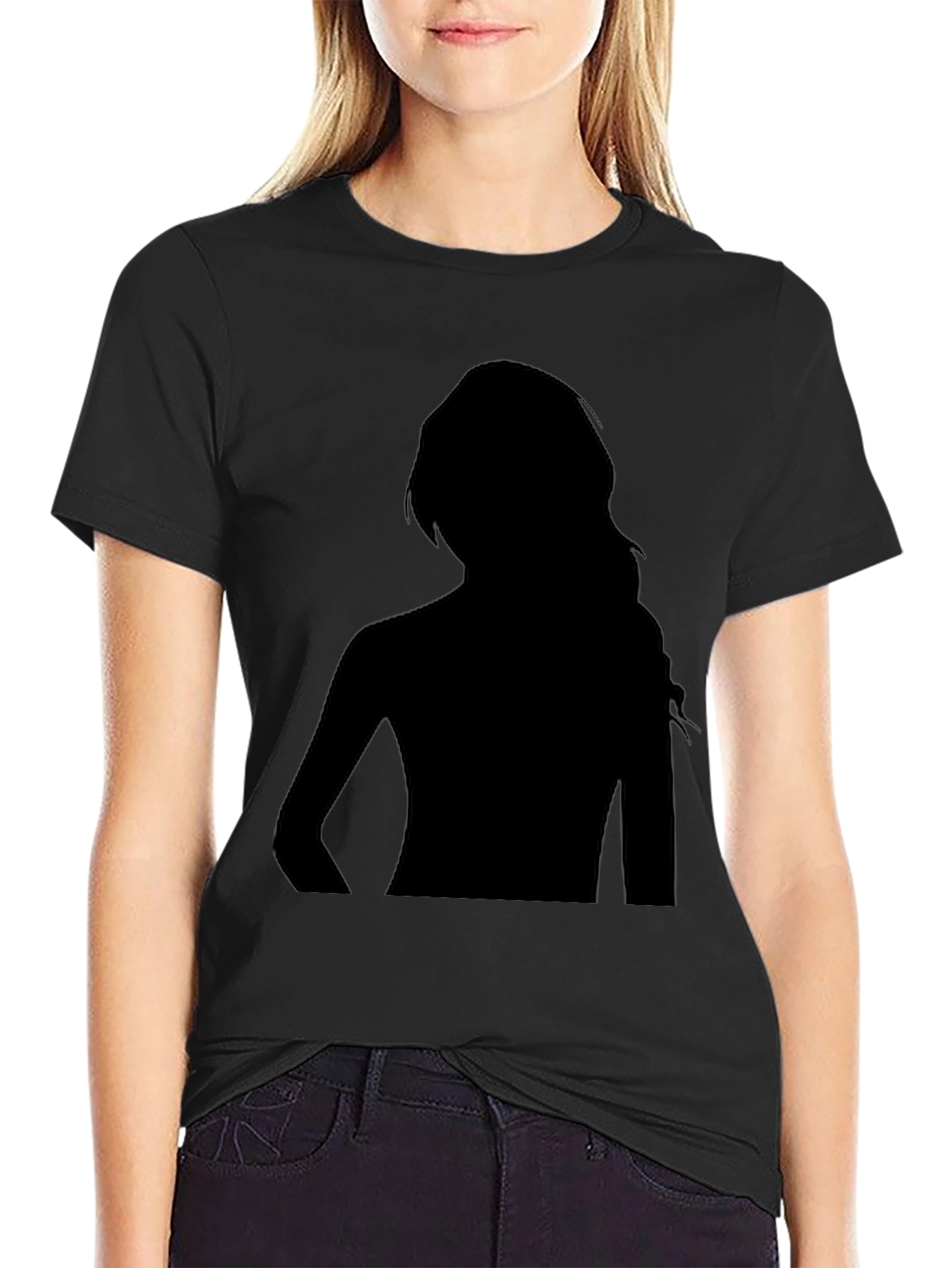 Black Silhouette Graphic Tee