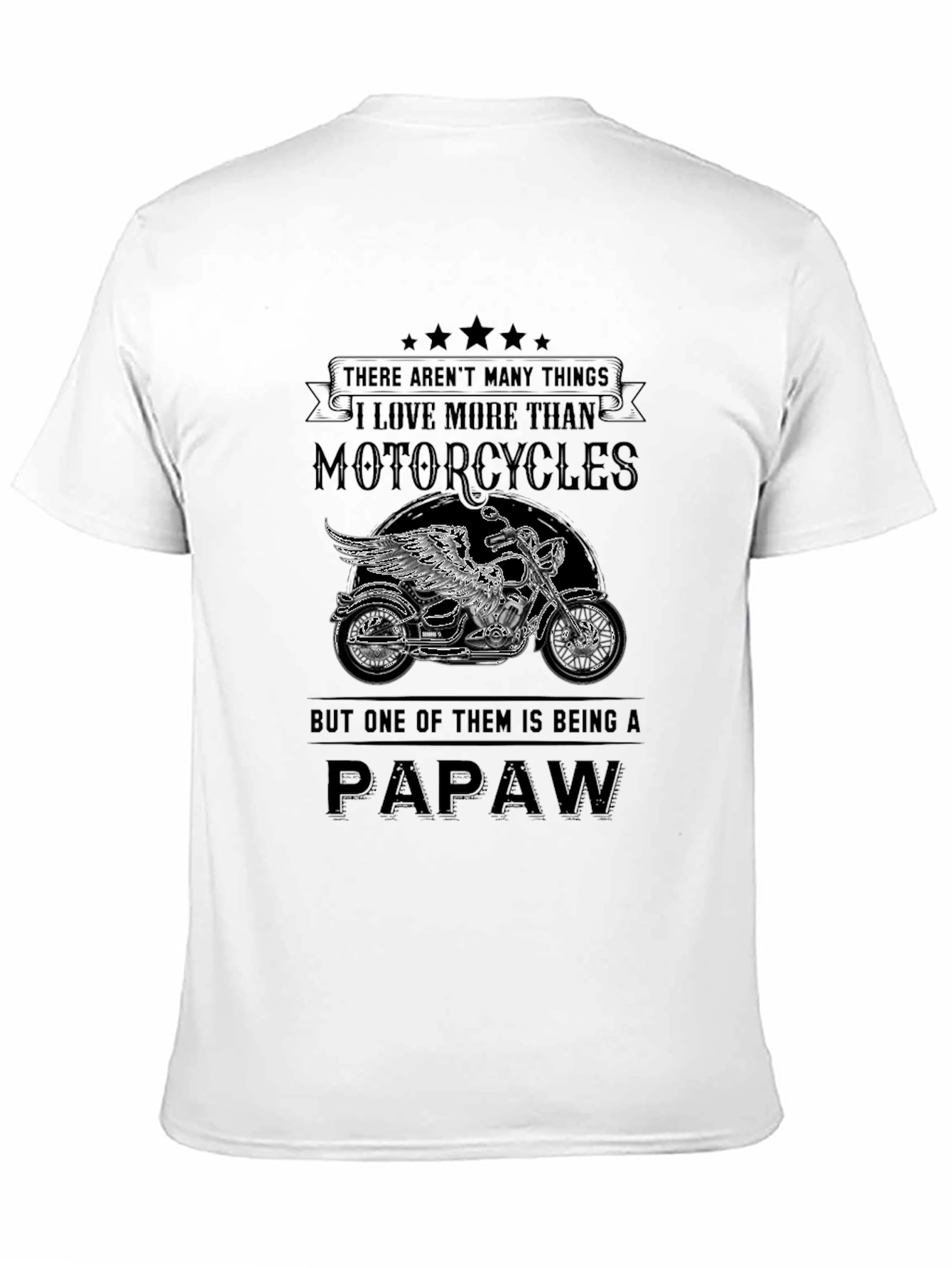 Motorcycle Papaw T-Shirt - Gift for Grandfathers