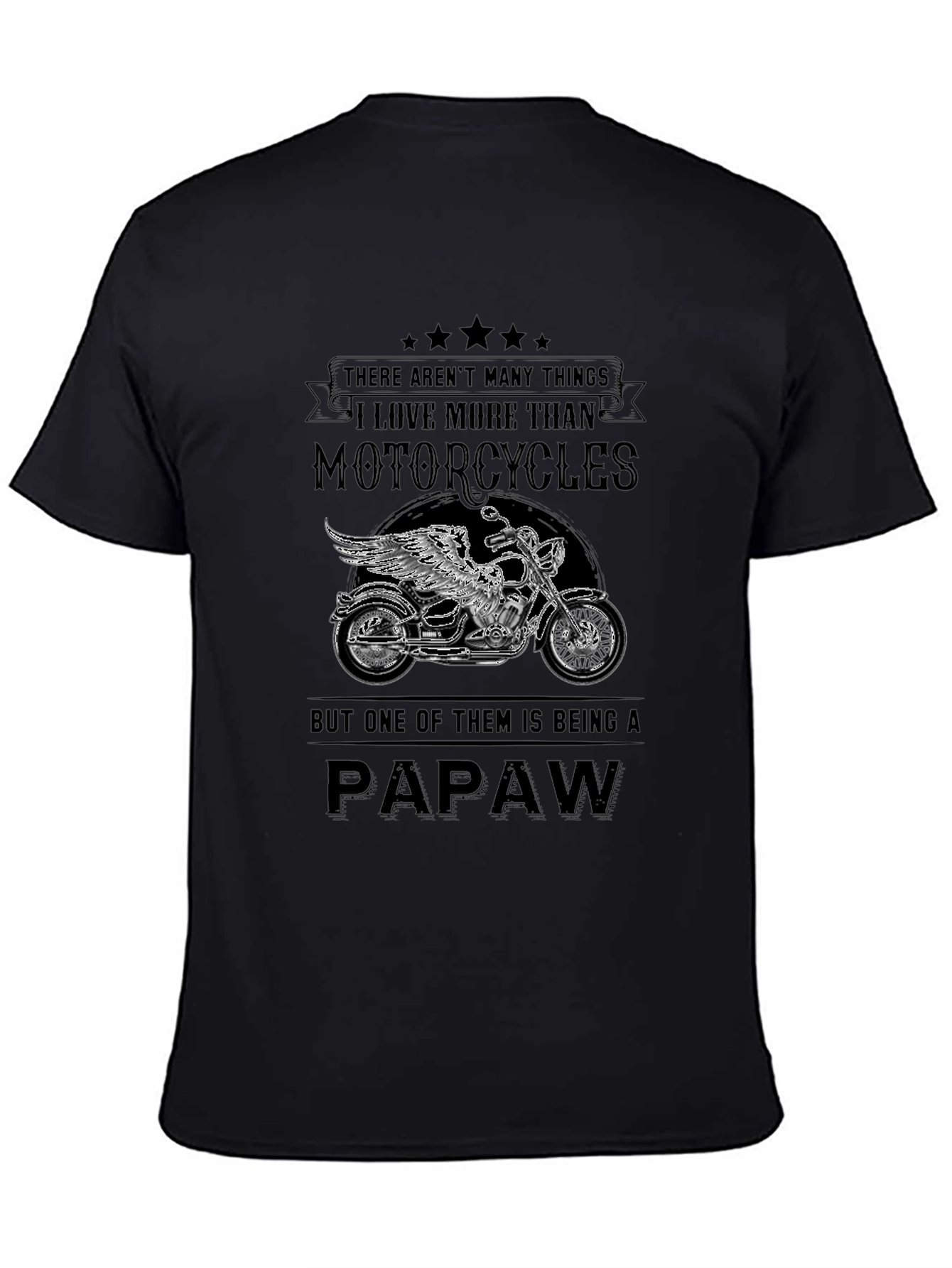 Motorcycle Papaw T-Shirt - Gift for Grandfathers